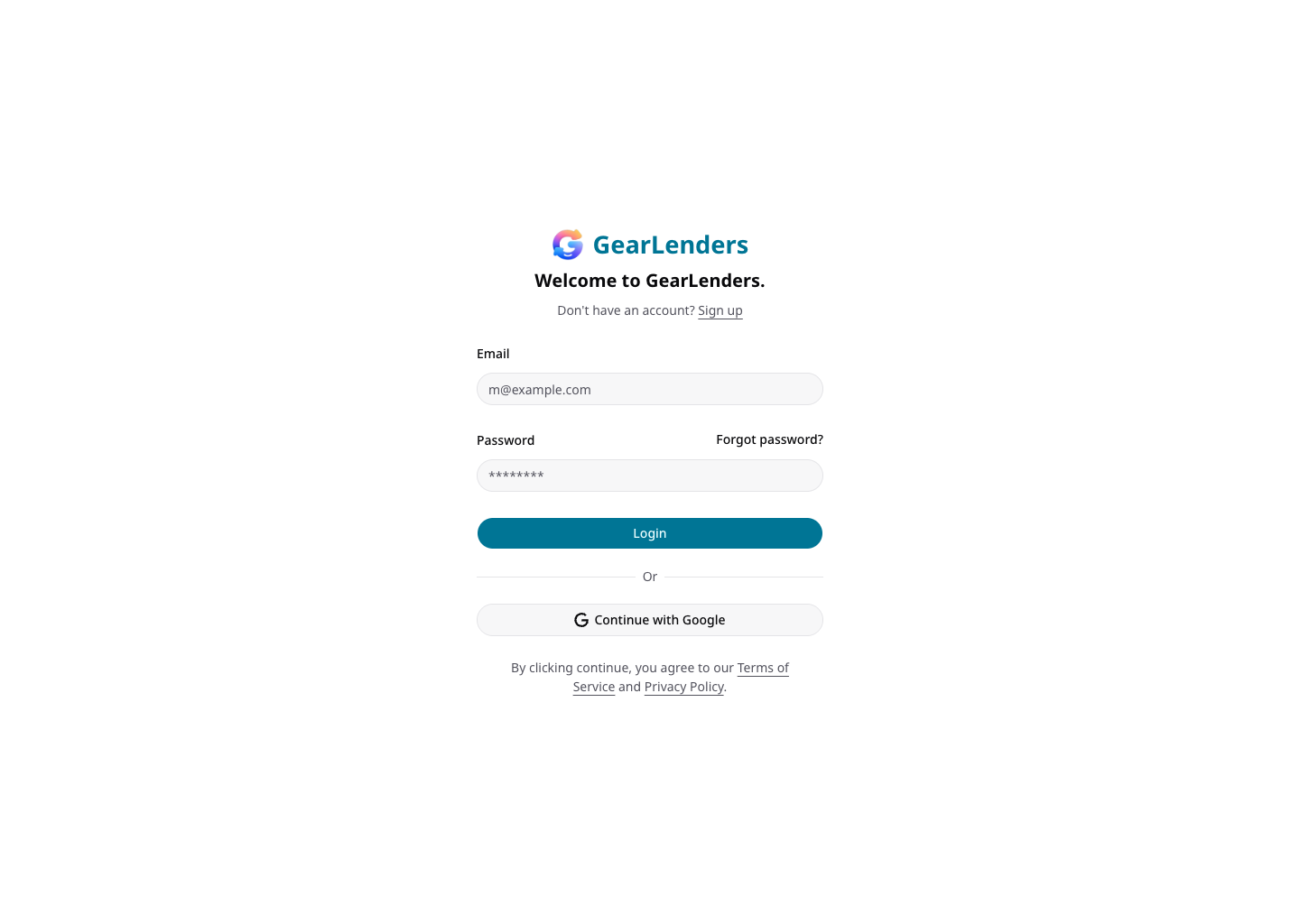 RentalBench staff login